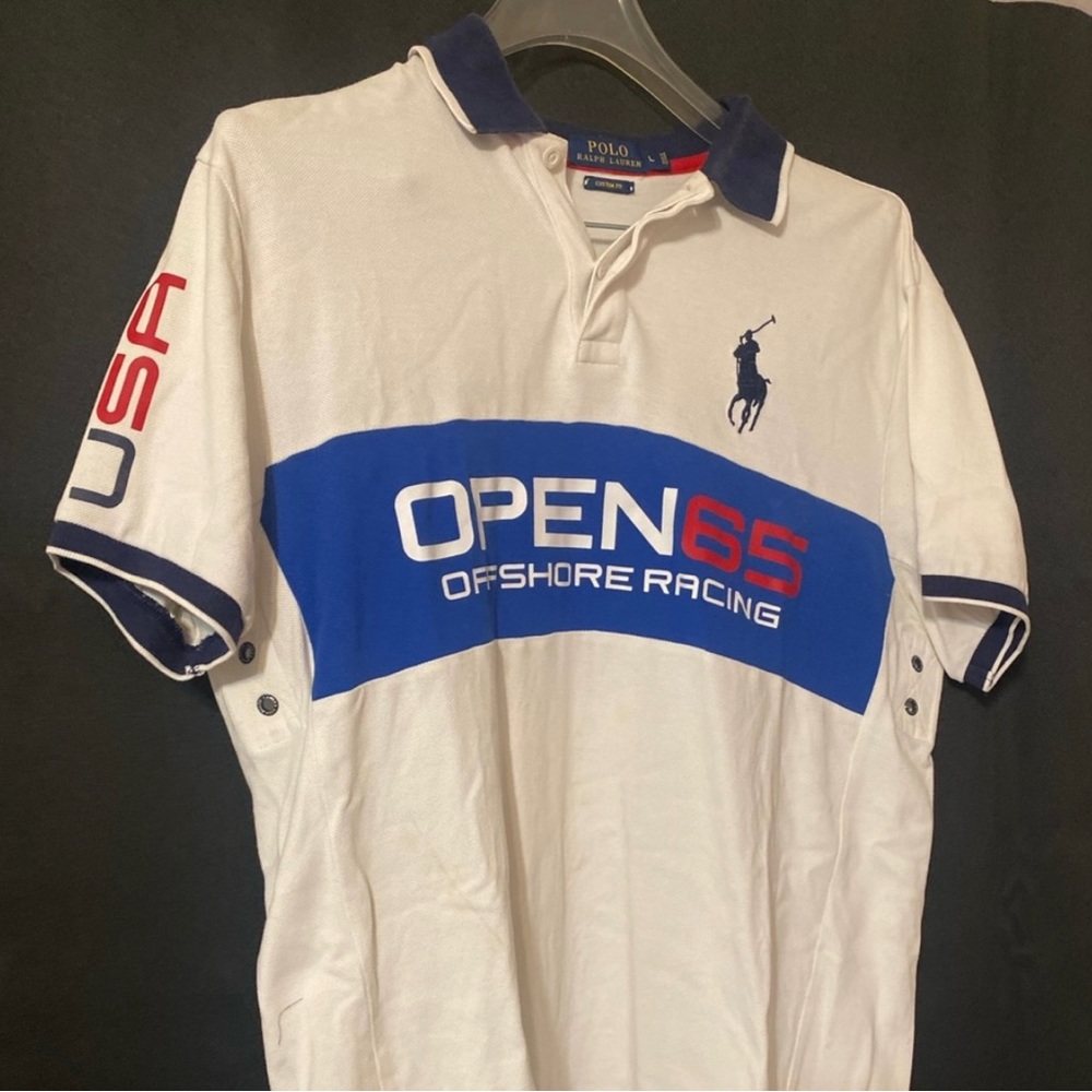 Offshore Racing White polo Shirt